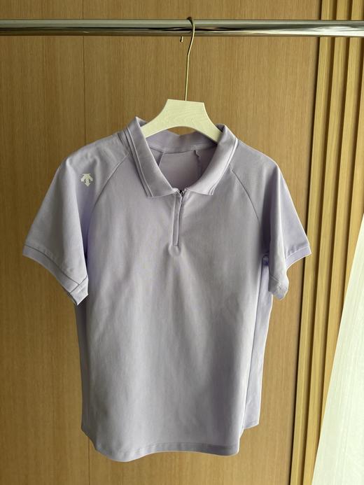点此购买 迪桑特夏季女士四色半拉链短袖polo衫 HGN 317605 商品图4