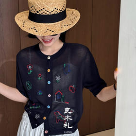 【部分现货】良木里刺绣开衫（63765）