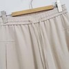 VIVIAN LIU V2535009 25新款松紧带抽绳斜插口袋显瘦直筒宽松长裤 商品缩略图3