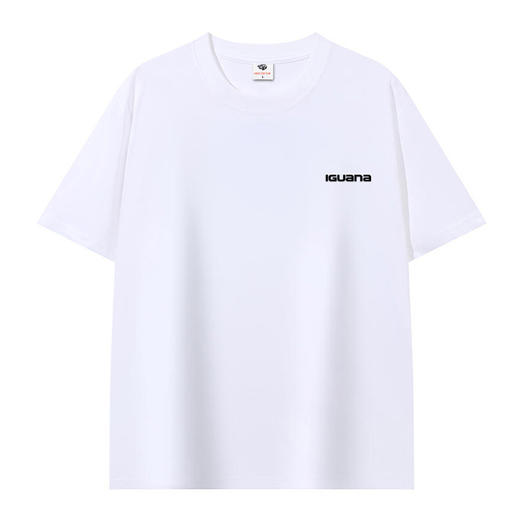 IGUANA 凉感系列 索罗娜 Sorona棉质凉感字母LOGO 凉感抑菌 吸湿排汗 速干透气 纯色多色可选 情侣款 男女同款夏季宽松正肩版型 亲肤透气百搭短袖T恤IGA18230 商品图4