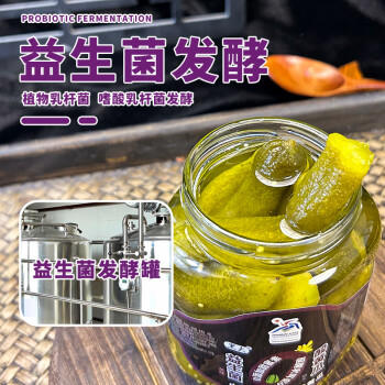 黑大俄式酸黄瓜 益生菌风味330g 0添加俄罗斯风味汉堡西餐配菜 /粮油调味 /调味品 /榨菜/酱腌菜 商品图2