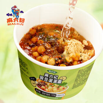 麻六记 豌豆泥泥面122g*6桶 豌杂面方便面 早餐加餐 免滤水冲泡干拌面 /粮油调味 /方便食品 /方便面 商品图4