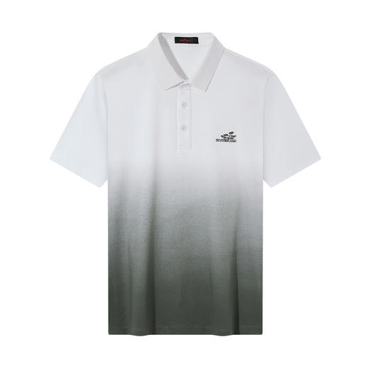 【液氨免烫/国风渐变印花】柒牌纯棉polo短袖男夏季新款翻领上衣 商品图4