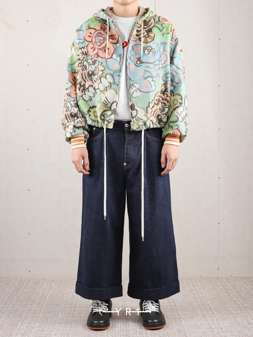 KENZO | 阔腿直筒牛仔裤 商品图1