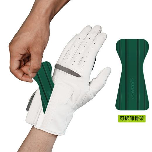 ONEMATE高尔夫握杆纠正手套锁定手腕打更直小羊皮透气防滑golf挥杆练习 商品图2