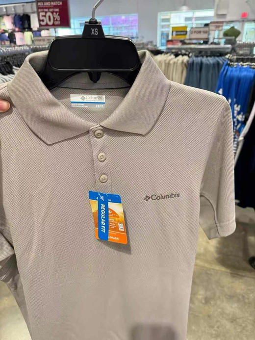 💰660/2件🇺🇸直邮到手✈️哥伦比亚Columbia男士功能防晒Polo 奥米光谱短袖Polo 采用功能科技面料，具备UPF30十高倍防晒，降温 商品图7