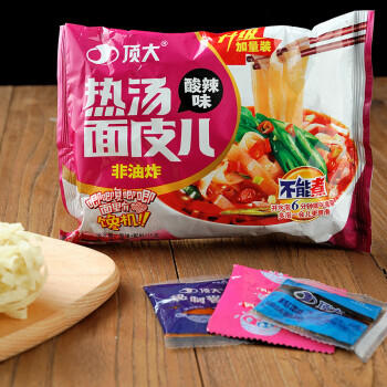 顶大热汤面皮115g*5袋 泡面拌面面叶方便面免煮速食 /粮油调味 /方便食品 /方便面 商品图3