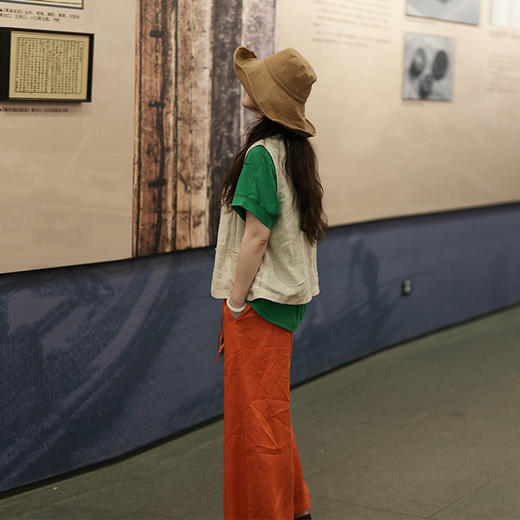 绽放旅行女装284朵/小麻雀高支双雨露圆领马甲圆领开门襟背心女 商品图1