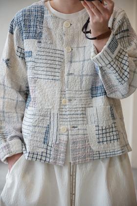 MAKU textiles｜棉质刺绣拼布夹克短外套