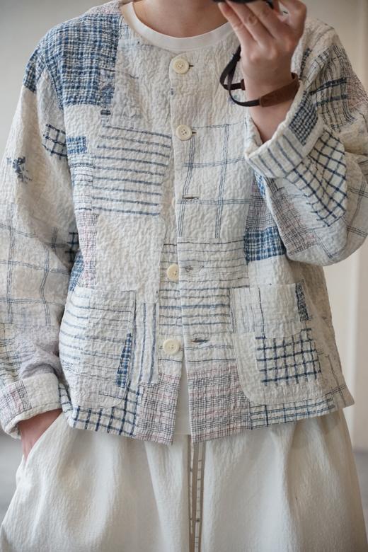 MAKU textiles｜棉质刺绣拼布夹克短外套 商品图0