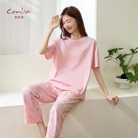 康妮雅女式短袖长裤套头套装521621002