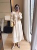 七夕福利-NO退-~83%天丝｛ 连衣裙系列 ｝24092杏色提花法式气质优雅V领复古系带收腰仙气连衣裙女-喜出 商品缩略图6
