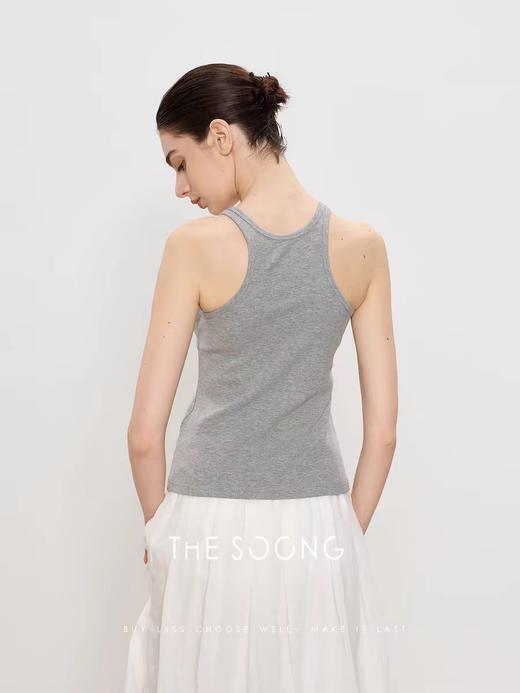 THESOONG|夏季’工字背心’舒适柔软透气吊带背心HBBX4034 商品图4