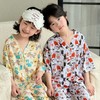 「59.9元2套 短袖➕长裤」喜林贝尔 莱纱绸儿童涂鸦家居服 居家遛弯不惧空调风，不怕蚊子咬 商品缩略图4