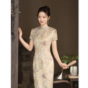 GX春夏新款复古中国风大码小个子旗袍裙