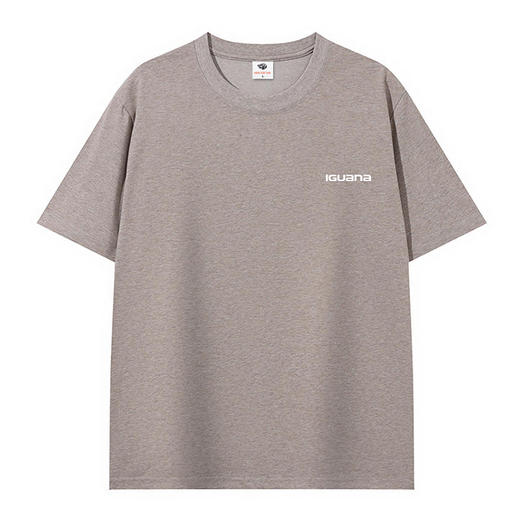 IGUANA 凉感系列 索罗娜 Sorona棉质凉感字母LOGO 凉感抑菌 吸湿排汗 速干透气 纯色多色可选 情侣款 男女同款夏季宽松正肩版型 亲肤透气百搭短袖T恤IGA18230 商品图5