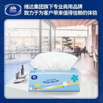 维达抽纸3层120抽*10包M码 客厅办公室酒店擦手天然无香 /家庭清洁/纸品 /清洁纸品 /抽纸 商品图1