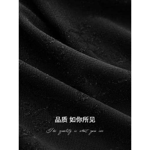 COCOBELLA细闪亮丝暗花黑色针织衫T恤女夏蝙蝠袖罩衫TS0069-2 商品图4