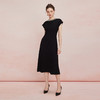 QF897斯尔丽2025新款圆领弹力足悬垂好宴会0L白领约会必穿高级感连衣裙 商品缩略图8
