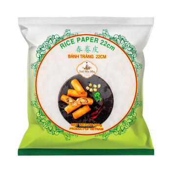 水妈妈 越南进口 可油煎春卷皮500g 0脂肪水晶春饼蔬菜卷米皮 炸馅饼 /粮油调味 /烘焙原料 /烘焙半成品 商品图2