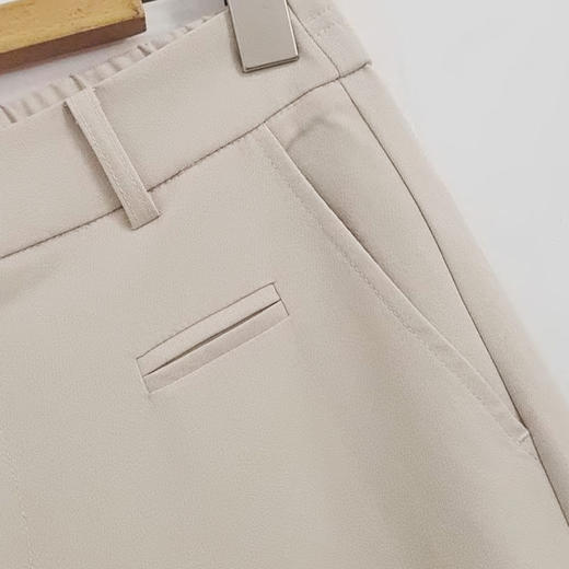 VIVIAN LIU A2535001 25夏季新款斜插兜腰部拉链直筒休闲宽松长裤 商品图3