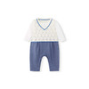 英氏婴儿衣服春夏长袖透气男童连体衣假三件爬服纯棉YRHAJ1R004A 商品缩略图4