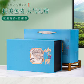 碧螺春茶双瓷罐礼盒装 明前嫩芽绿茶 90g*2罐/盒