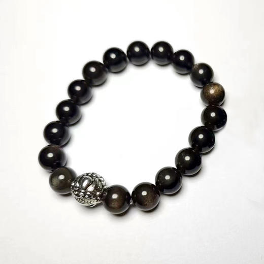 「 有求必应 」双眼银曜石事业手串 男女同款 原创设计 商品图1