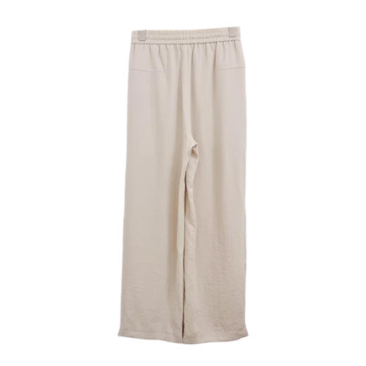 VIVIAN LIU V2535009 25新款松紧带抽绳斜插口袋显瘦直筒宽松长裤 商品图1