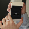 KADER卡蒂罗 双生结情侣对戒 （支持刻字）S925银素圈 戒指一对开口可调节 男女同款情侣款 送礼 礼盒款 商品缩略图7