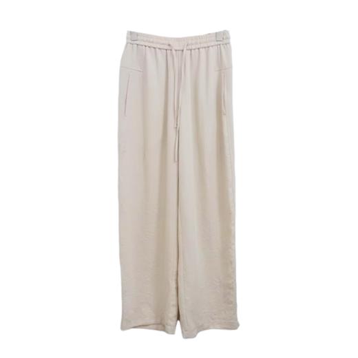 VIVIAN LIU V2535009 25新款松紧带抽绳斜插口袋显瘦直筒宽松长裤 商品图4