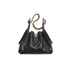 CHANEL香奈儿 25Bag 25P 经典徽标Logo 粒面小牛皮 腋下包单肩包 小号 女款 黑色