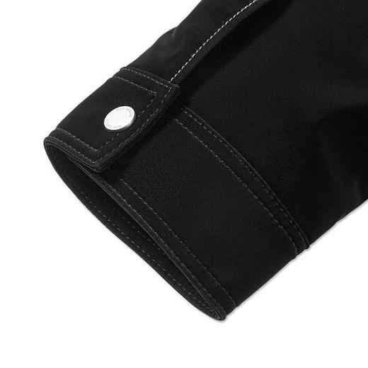 GXG男装 黑色经典翻领皮衣 冬季热卖皮衣GEX11228504 商品图4