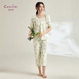 康妮雅女式短袖中裤套头套装