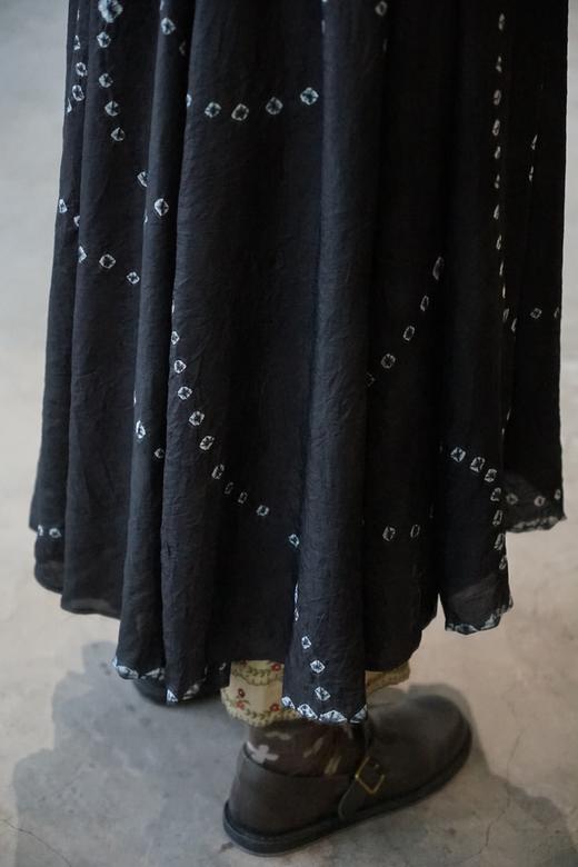 MAKU textiles｜真丝扎染高腰节连衣裙 商品图3