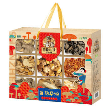 首粮菌菇礼盒680g山珍干货食用菌礼包春节年货送礼礼品送客户长辈朋友 /粮油调味 /南北干货 /组合干货 商品图4