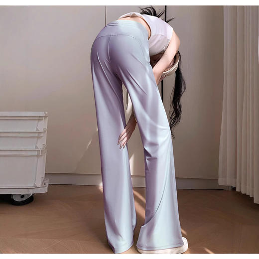 版型好绝‼️2025新款lulu风夏季冰丝凉凉裤冰感百搭喇叭裤瑜伽休闲显瘦防晒速干裤 商品图3