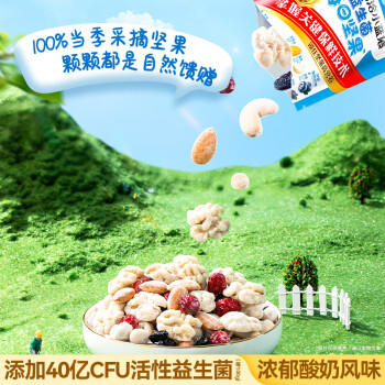 洽洽小蓝袋益生菌每日坚果750g/30日装酸奶风味儿童节营养零食恰恰 商品图7