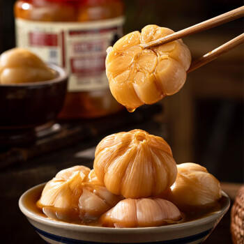 方砖厂69号糖蒜 糖醋蒜头 酸甜蒜瓣 酱菜陈醋糖醋汁腊八蒜 糖蒜750g*1罐 /粮油调味 /调味品 /榨菜/酱腌菜 商品图2