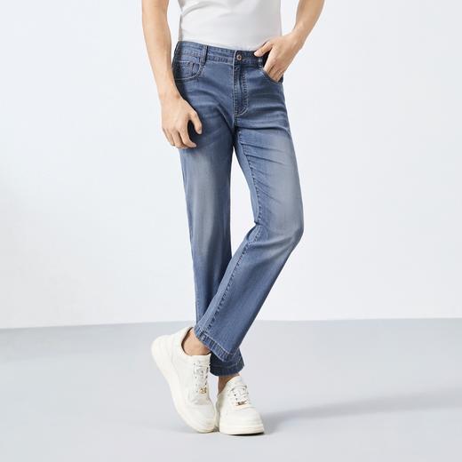 【莱赛尔/九分裤】柒牌水洗牛仔裤男春季新款耐磨休闲百搭长裤子128H72900 商品图1