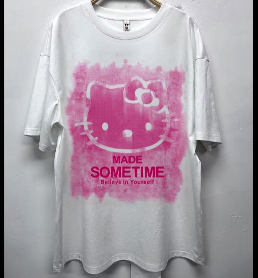 MZ圆领卡通图案短袖T恤（黑）夏季 952010580321 商品图3