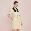 QF892斯尔丽25新款小香风系列撞色领合体修身通勤干练OL高级白领连衣裙 商品缩略图0