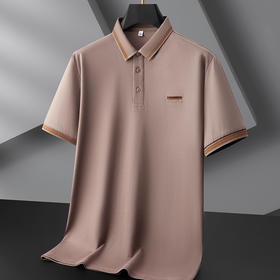 【双股丝光棉】【DPF】大依优型大码短袖POLO衫莱赛尔棉半袖t恤男士加大码夏装保罗上衣肥佬商务休闲