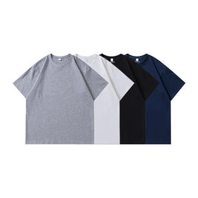 IGUANA 全棉质感 40S新疆精梳棉 纯色 多色可选 情侣款 男女同款　夏季宽松正肩版型 亲肤透气百搭短袖T恤IGJT2200