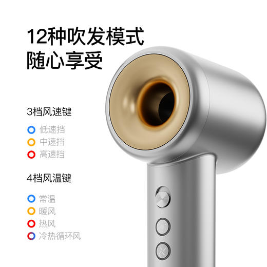 COSHARE 酷鲨护发高速吹风机HD10 速干无叶便携 大风量负离子低噪 11W转高速无刷电机 护发电吹风 节日礼物 送礼佳品 商品图2