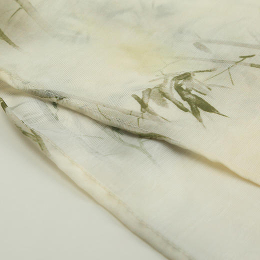 QF883斯尔丽25新款改良版旗袍抛袖薄纱上衣搭配印花内搭连衣裙两件套装 商品图7