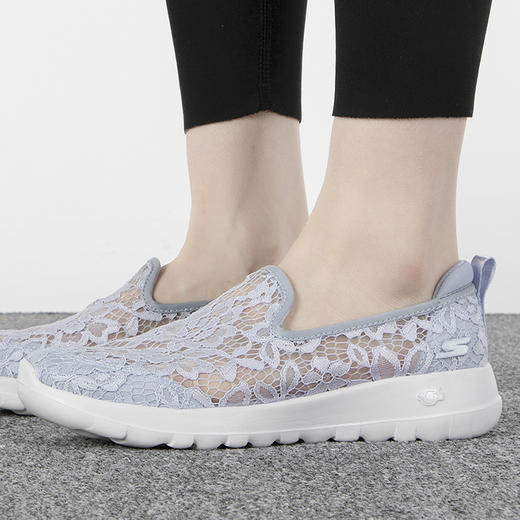 斯凯奇GO WALK JOY女士轻质一脚蹬健步鞋 蕾丝网布 透气很轻盈 商品图2