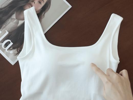 【真的巨巨显瘦好穿！💯推荐！！】RUIDUO交叉美背背心  法式方领vs性感美背 自带胸垫 高级纯欲 谁穿谁好看！！ “最”（48小时内发货） 商品图6