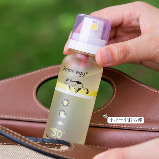 Small egg小鸡蛋防晒水 晶透水光防晒喷雾 清爽 轻柔不花妆 SPF50+ 80ml/瓶（购买3瓶赠送挂绳+香片） 商品图10