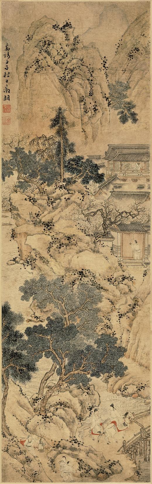 山庄客至图 复制画 商品图2